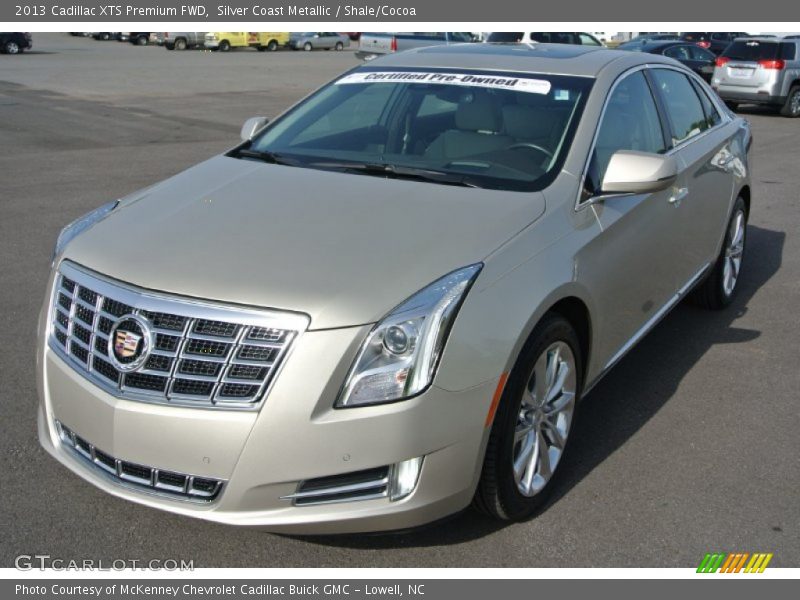 Silver Coast Metallic / Shale/Cocoa 2013 Cadillac XTS Premium FWD