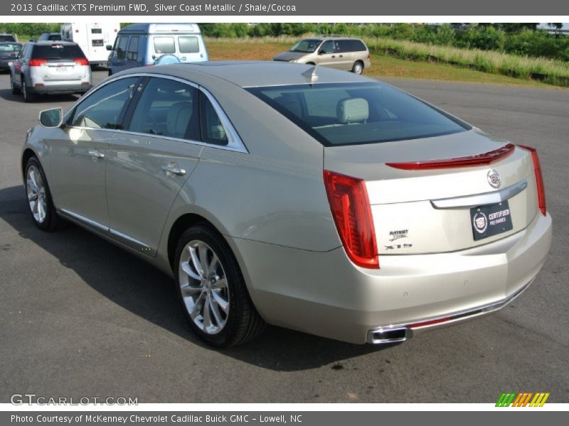 Silver Coast Metallic / Shale/Cocoa 2013 Cadillac XTS Premium FWD