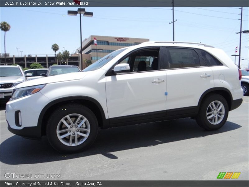 Snow White Pearl / Black 2015 Kia Sorento LX