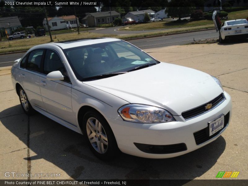 Summit White / Neutral 2011 Chevrolet Impala LT