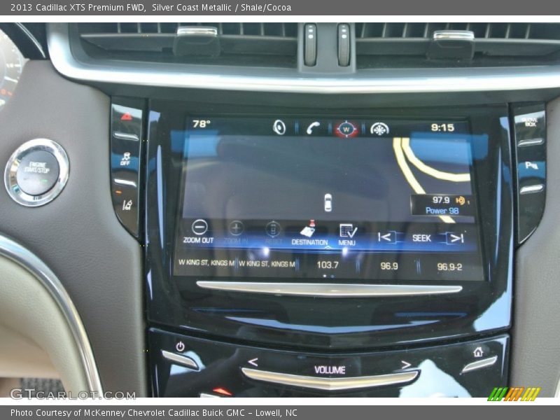 Silver Coast Metallic / Shale/Cocoa 2013 Cadillac XTS Premium FWD