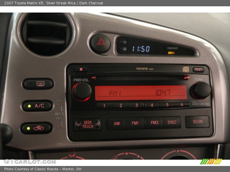 Audio System of 2007 Matrix XR