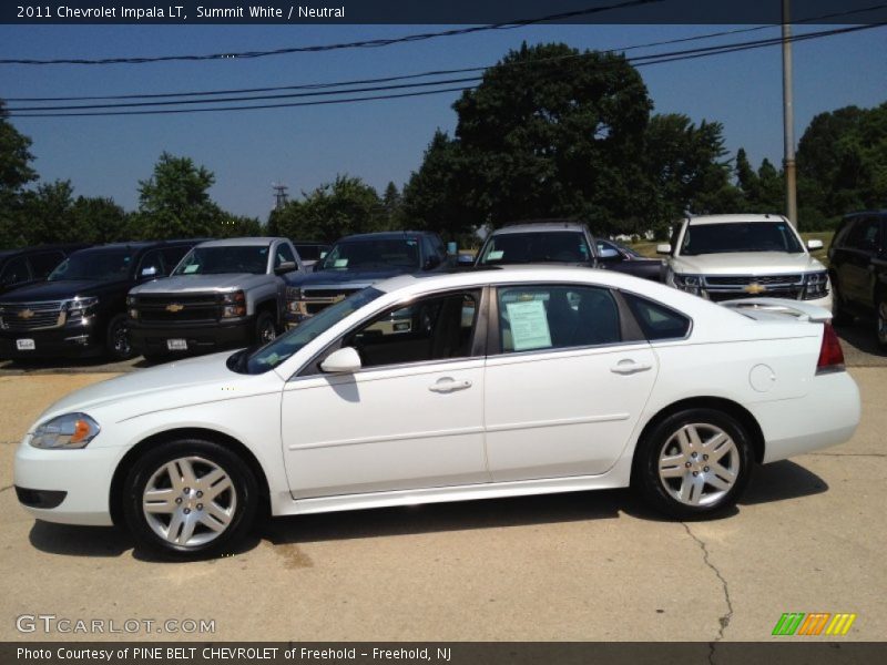 Summit White / Neutral 2011 Chevrolet Impala LT