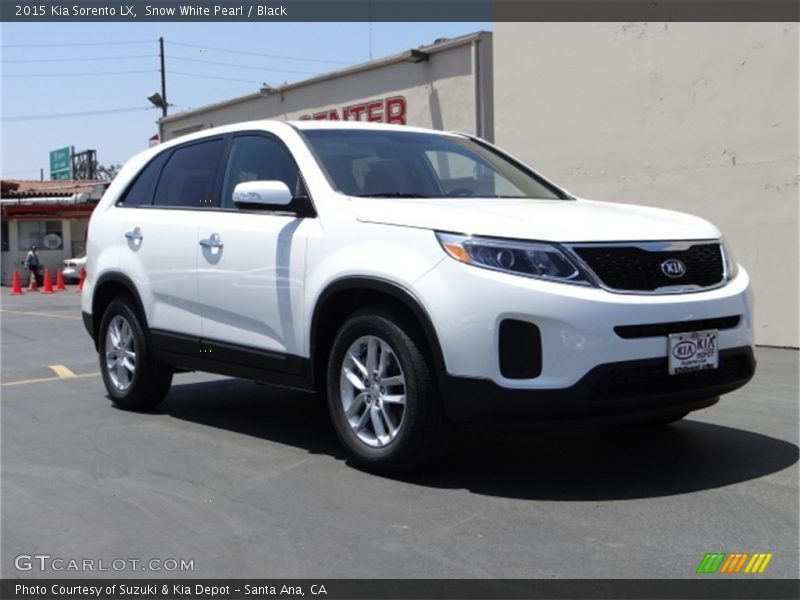 Snow White Pearl / Black 2015 Kia Sorento LX