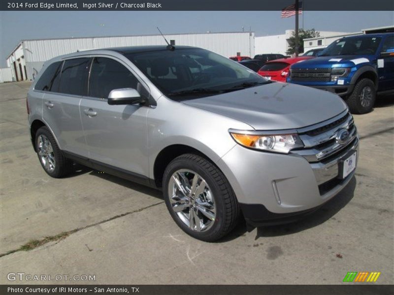 Ingot Silver / Charcoal Black 2014 Ford Edge Limited