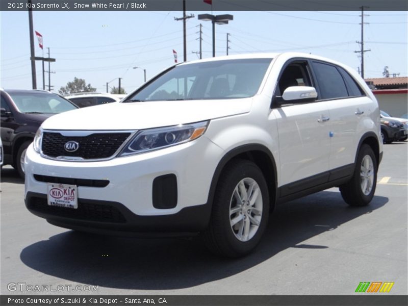 Snow White Pearl / Black 2015 Kia Sorento LX