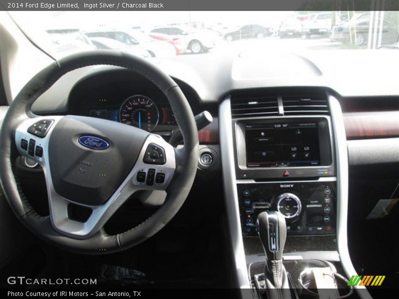 Ingot Silver / Charcoal Black 2014 Ford Edge Limited