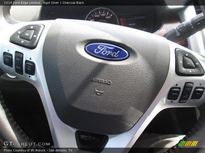 Ingot Silver / Charcoal Black 2014 Ford Edge Limited