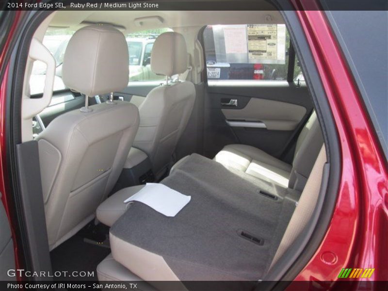 Ruby Red / Medium Light Stone 2014 Ford Edge SEL