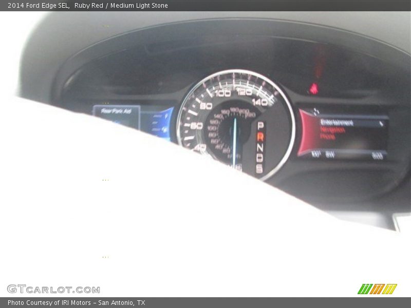 Ruby Red / Medium Light Stone 2014 Ford Edge SEL