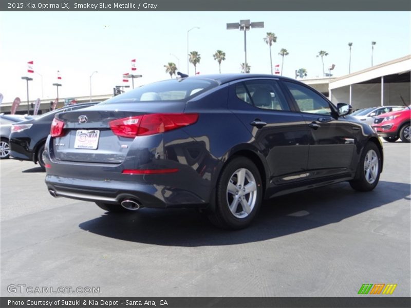 Smokey Blue Metallic / Gray 2015 Kia Optima LX