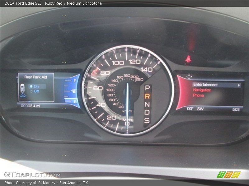Ruby Red / Medium Light Stone 2014 Ford Edge SEL