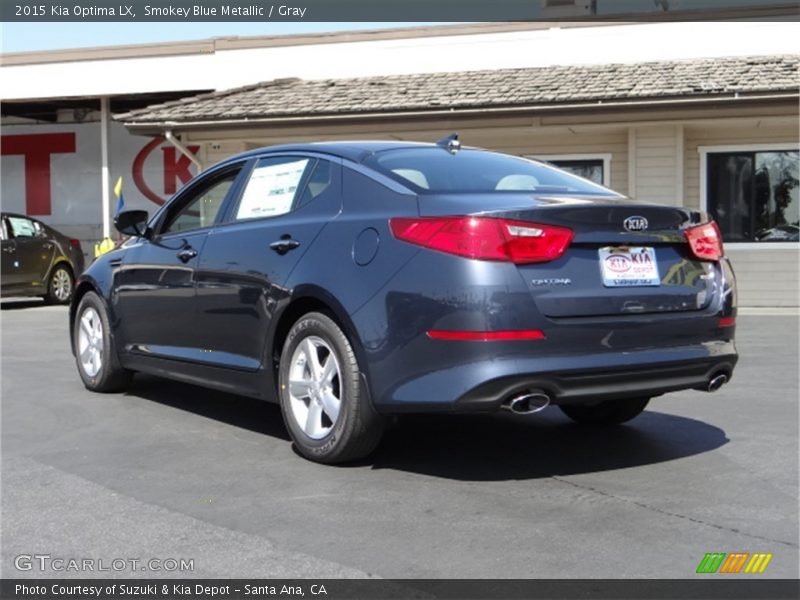 Smokey Blue Metallic / Gray 2015 Kia Optima LX