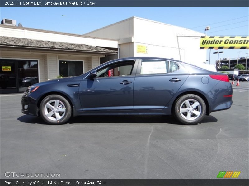 Smokey Blue Metallic / Gray 2015 Kia Optima LX