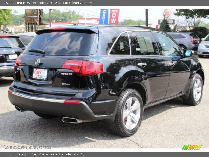 Crystal Black Pearl / Ebony 2011 Acura MDX Technology