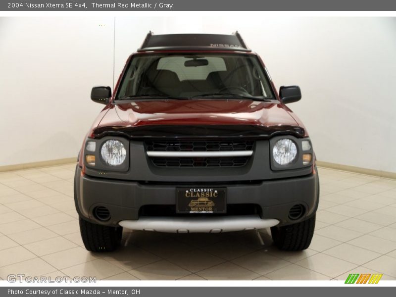 Thermal Red Metallic / Gray 2004 Nissan Xterra SE 4x4