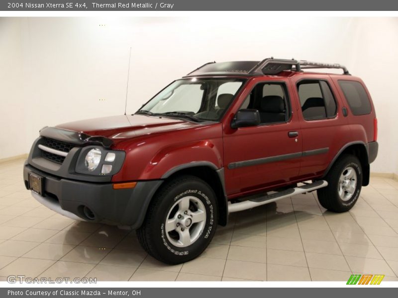 Thermal Red Metallic / Gray 2004 Nissan Xterra SE 4x4