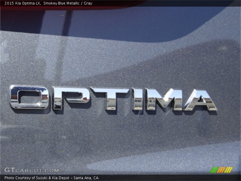 Smokey Blue Metallic / Gray 2015 Kia Optima LX