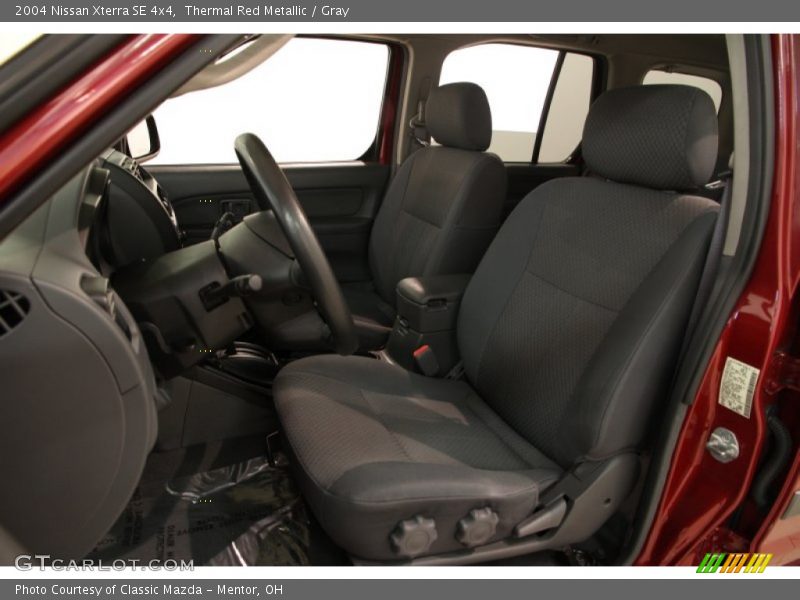 Thermal Red Metallic / Gray 2004 Nissan Xterra SE 4x4