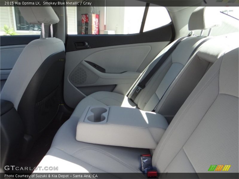 Smokey Blue Metallic / Gray 2015 Kia Optima LX