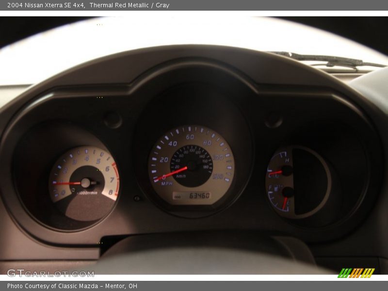 Thermal Red Metallic / Gray 2004 Nissan Xterra SE 4x4