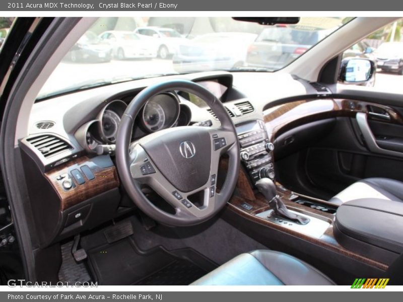 Crystal Black Pearl / Ebony 2011 Acura MDX Technology