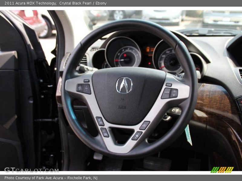 Crystal Black Pearl / Ebony 2011 Acura MDX Technology