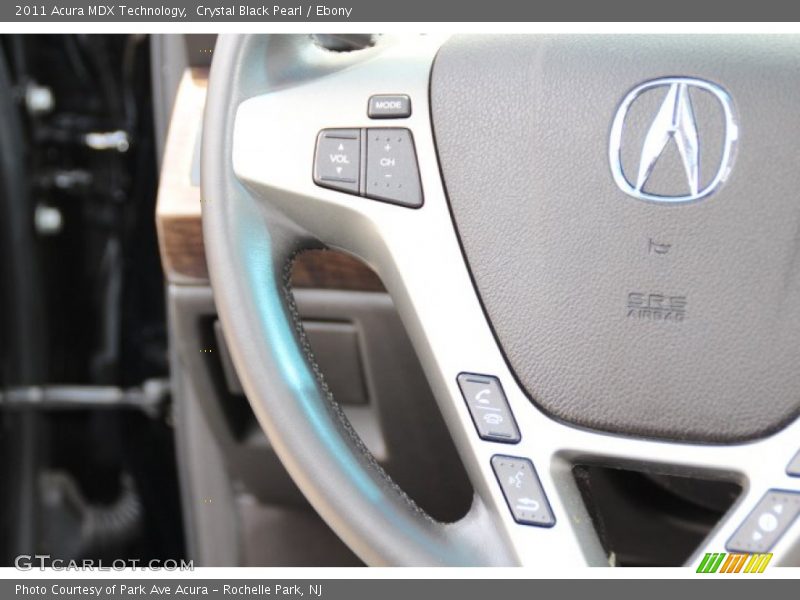 Crystal Black Pearl / Ebony 2011 Acura MDX Technology