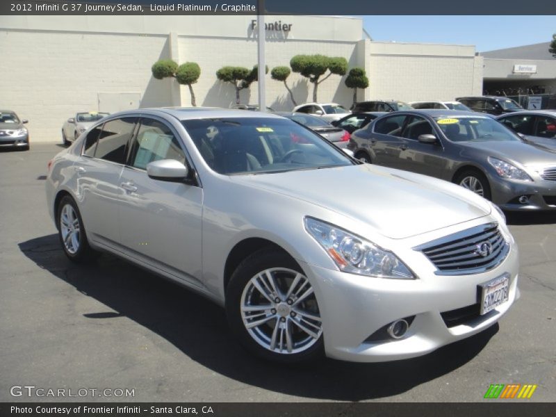 Liquid Platinum / Graphite 2012 Infiniti G 37 Journey Sedan