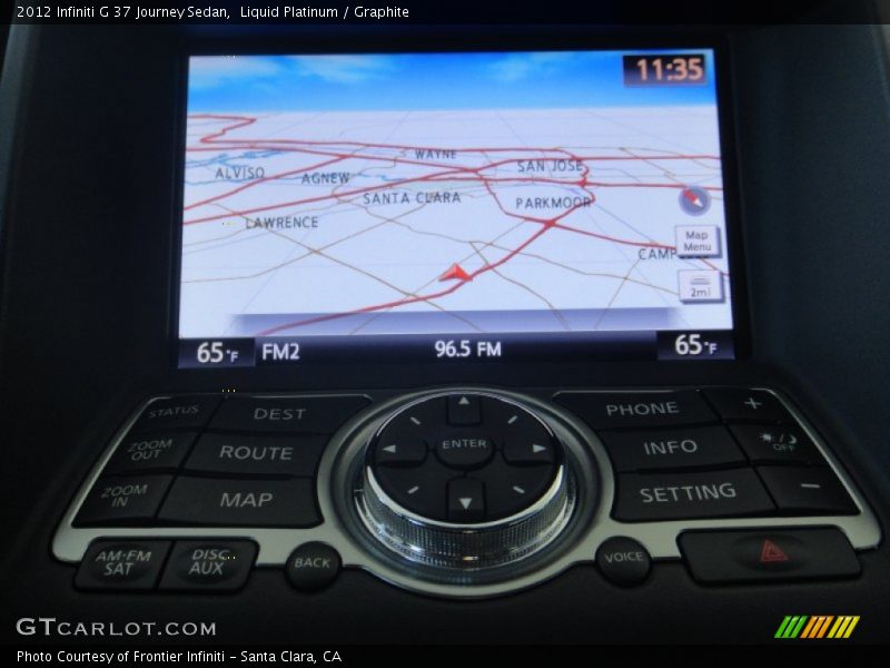 Liquid Platinum / Graphite 2012 Infiniti G 37 Journey Sedan