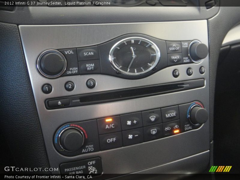 Liquid Platinum / Graphite 2012 Infiniti G 37 Journey Sedan
