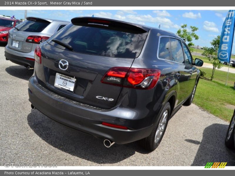Meteor Gray Mica / Sand 2014 Mazda CX-9 Sport