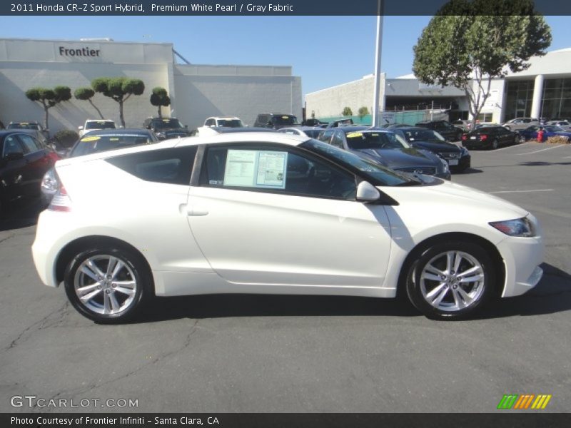 Premium White Pearl / Gray Fabric 2011 Honda CR-Z Sport Hybrid