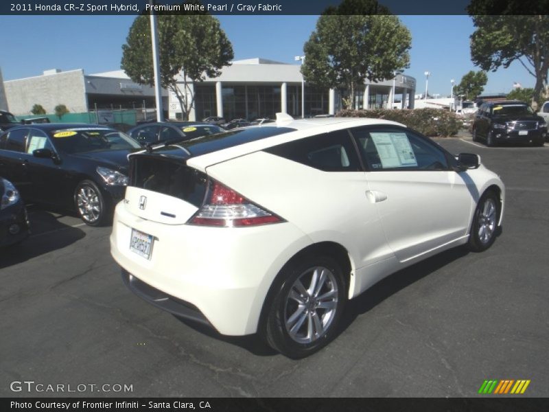 Premium White Pearl / Gray Fabric 2011 Honda CR-Z Sport Hybrid