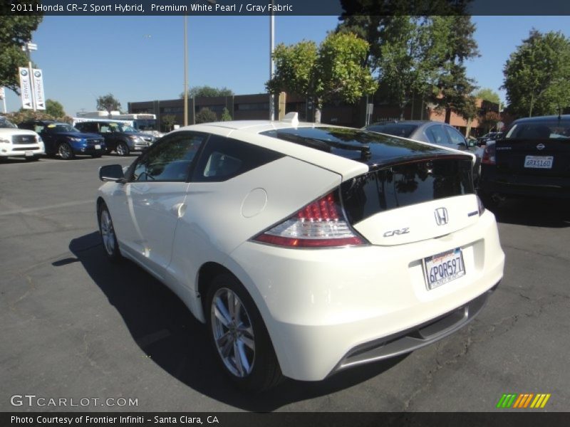 Premium White Pearl / Gray Fabric 2011 Honda CR-Z Sport Hybrid