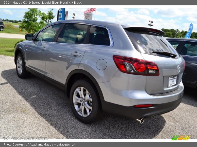 Liquid Silver Metallic / Black 2014 Mazda CX-9 Sport