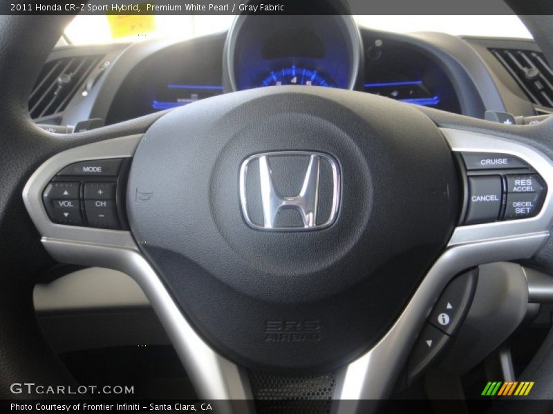 Premium White Pearl / Gray Fabric 2011 Honda CR-Z Sport Hybrid