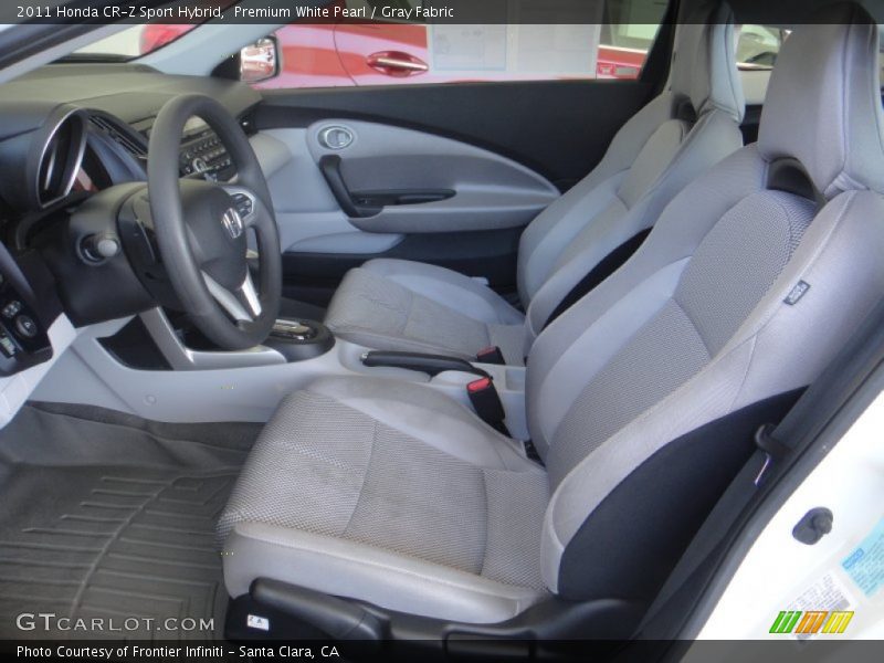 Premium White Pearl / Gray Fabric 2011 Honda CR-Z Sport Hybrid