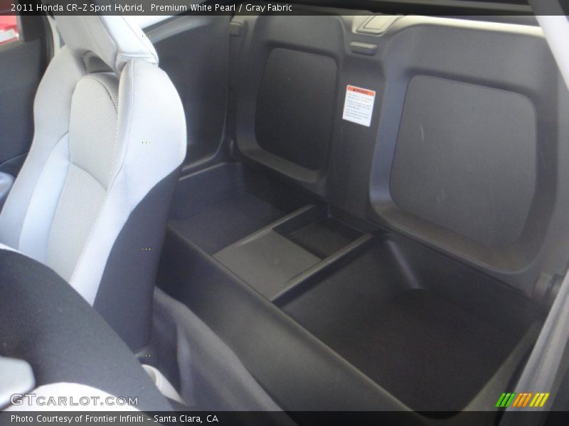 Premium White Pearl / Gray Fabric 2011 Honda CR-Z Sport Hybrid