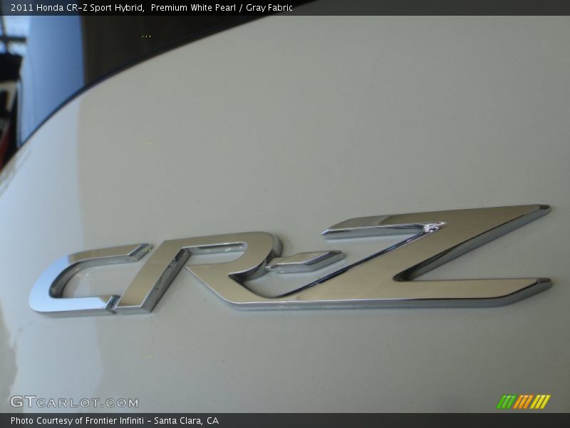 Premium White Pearl / Gray Fabric 2011 Honda CR-Z Sport Hybrid