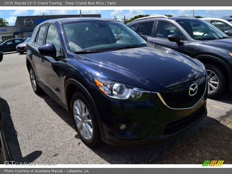 Deep Crystal Blue Mica / Sand 2015 Mazda CX-5 Grand Touring
