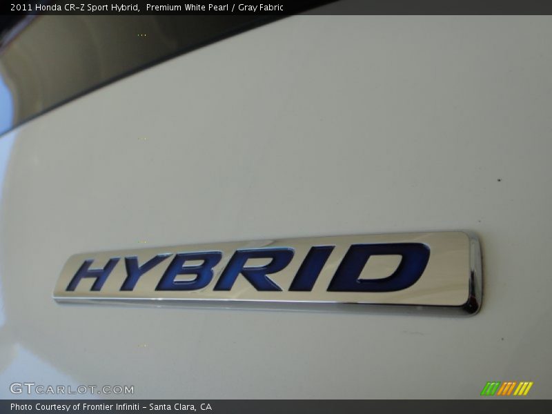 Premium White Pearl / Gray Fabric 2011 Honda CR-Z Sport Hybrid