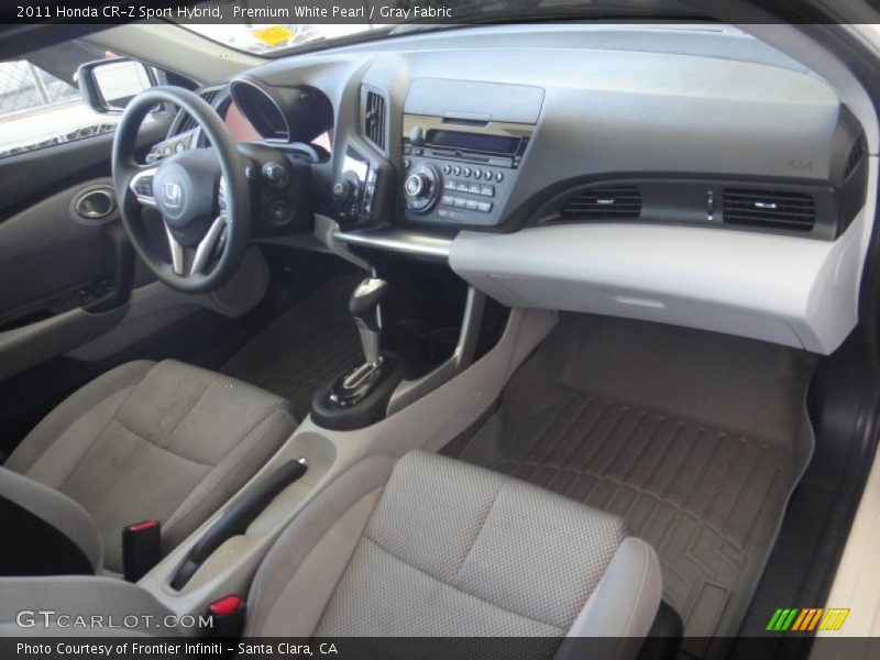 Premium White Pearl / Gray Fabric 2011 Honda CR-Z Sport Hybrid