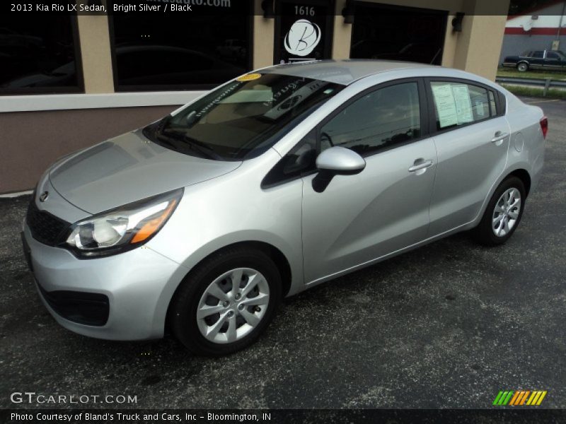Bright Silver / Black 2013 Kia Rio LX Sedan