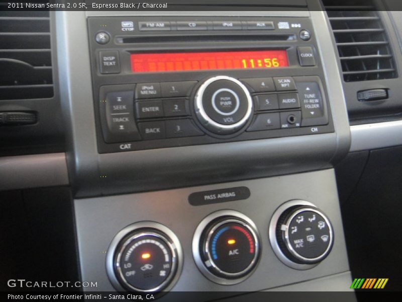 Espresso Black / Charcoal 2011 Nissan Sentra 2.0 SR