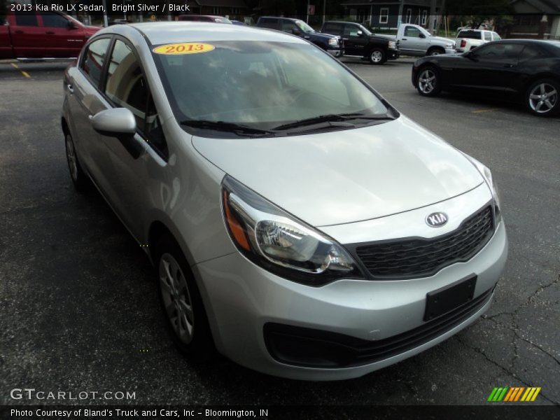 Bright Silver / Black 2013 Kia Rio LX Sedan