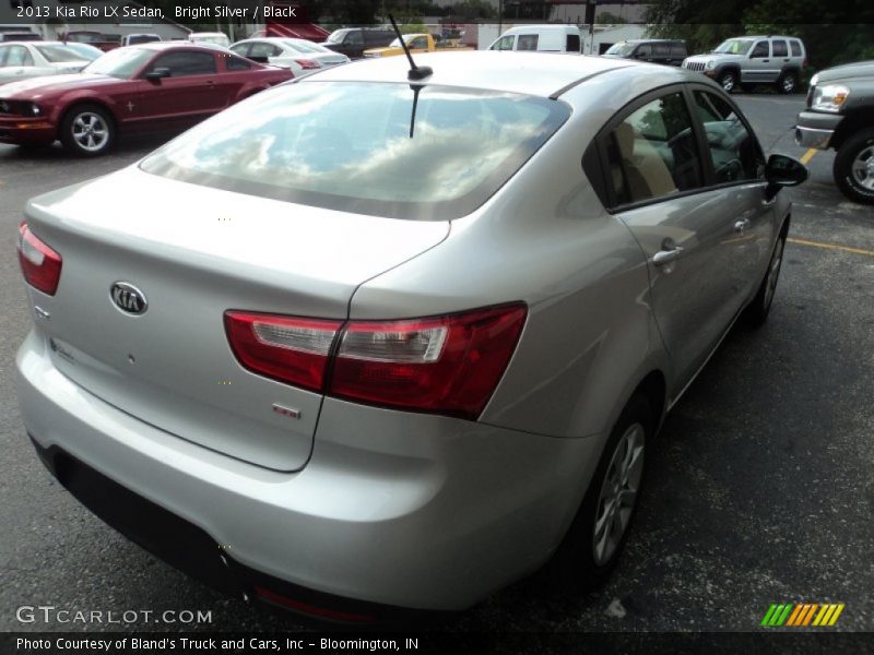 Bright Silver / Black 2013 Kia Rio LX Sedan