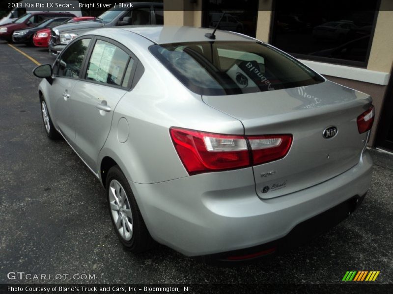 Bright Silver / Black 2013 Kia Rio LX Sedan