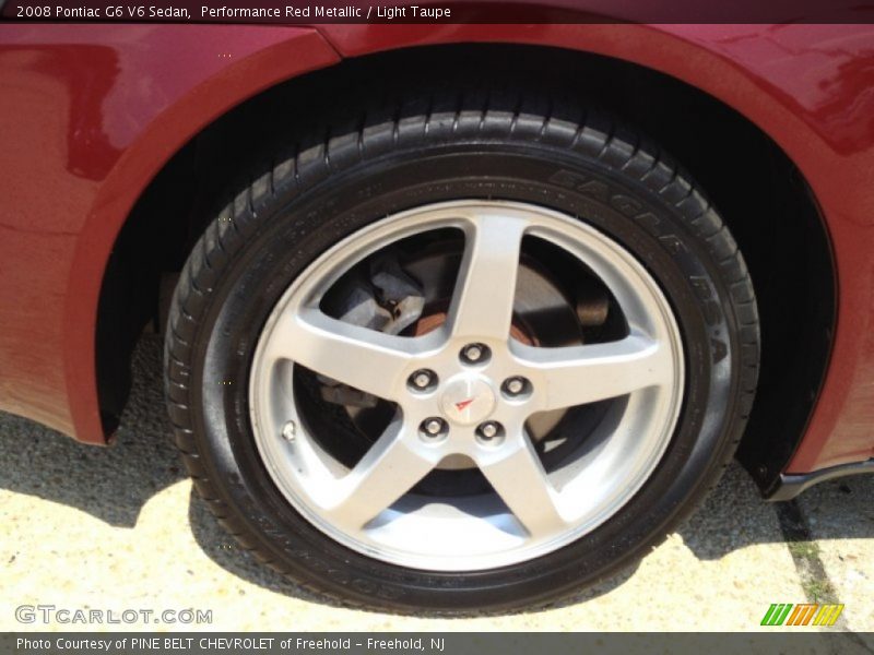 Performance Red Metallic / Light Taupe 2008 Pontiac G6 V6 Sedan