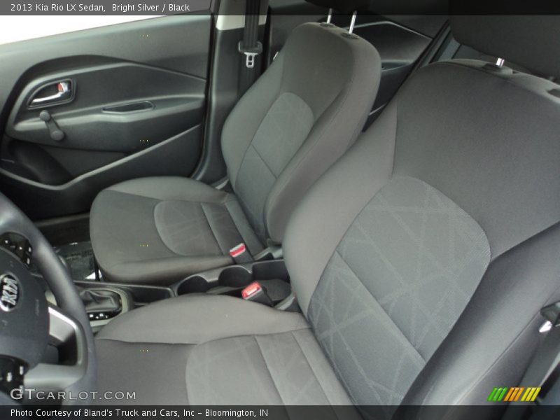 Bright Silver / Black 2013 Kia Rio LX Sedan